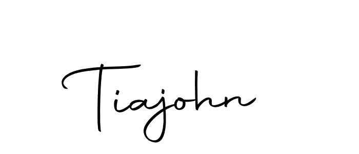 How to make Tiajohn name signature. Use Autography-DOLnW style for creating short signs online. This is the latest handwritten sign. Tiajohn signature style 10 images and pictures png