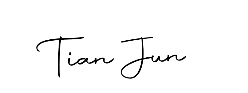 Similarly Autography-DOLnW is the best handwritten signature design. Signature creator online .You can use it as an online autograph creator for name Tian Jun. Tian Jun signature style 10 images and pictures png