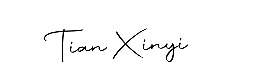You should practise on your own different ways (Autography-DOLnW) to write your name (Tian Xinyi) in signature. don't let someone else do it for you. Tian Xinyi signature style 10 images and pictures png