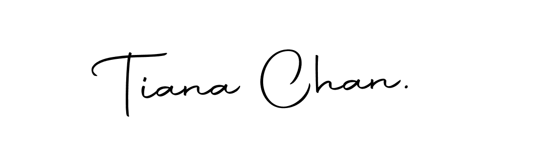 Make a beautiful signature design for name Tiana Chan.. Use this online signature maker to create a handwritten signature for free. Tiana Chan. signature style 10 images and pictures png