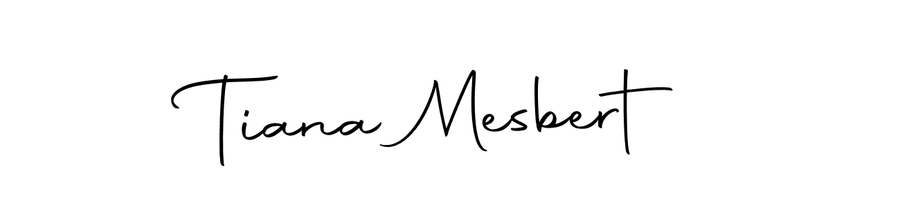 Tiana Mesbert stylish signature style. Best Handwritten Sign (Autography-DOLnW) for my name. Handwritten Signature Collection Ideas for my name Tiana Mesbert. Tiana Mesbert signature style 10 images and pictures png