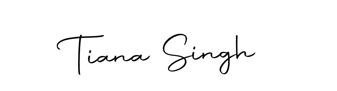 Make a beautiful signature design for name Tiana Singh. Use this online signature maker to create a handwritten signature for free. Tiana Singh signature style 10 images and pictures png