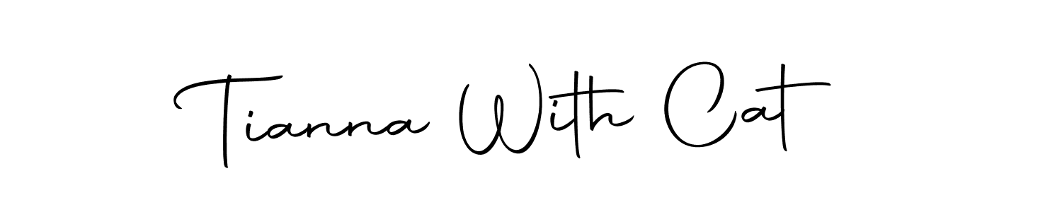 You should practise on your own different ways (Autography-DOLnW) to write your name (Tianna With Cat) in signature. don't let someone else do it for you. Tianna With Cat signature style 10 images and pictures png