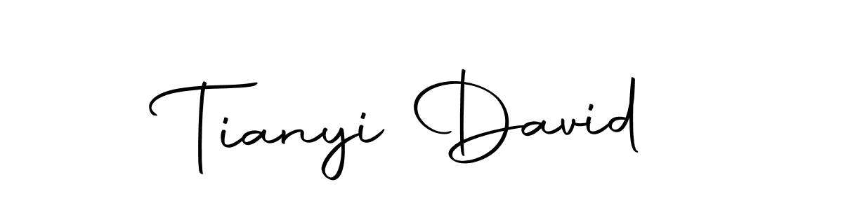 Create a beautiful signature design for name Tianyi David. With this signature (Autography-DOLnW) fonts, you can make a handwritten signature for free. Tianyi David signature style 10 images and pictures png