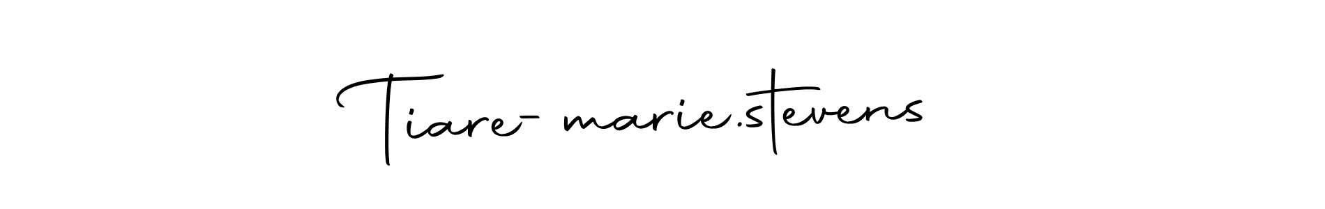 Design your own signature with our free online signature maker. With this signature software, you can create a handwritten (Autography-DOLnW) signature for name Tiare-marie.stevens. Tiare-marie.stevens signature style 10 images and pictures png
