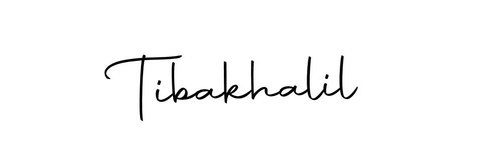 Make a beautiful signature design for name Tibakhalil. With this signature (Autography-DOLnW) style, you can create a handwritten signature for free. Tibakhalil signature style 10 images and pictures png