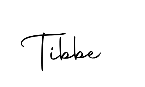 Create a beautiful signature design for name Tibbe. With this signature (Autography-DOLnW) fonts, you can make a handwritten signature for free. Tibbe signature style 10 images and pictures png