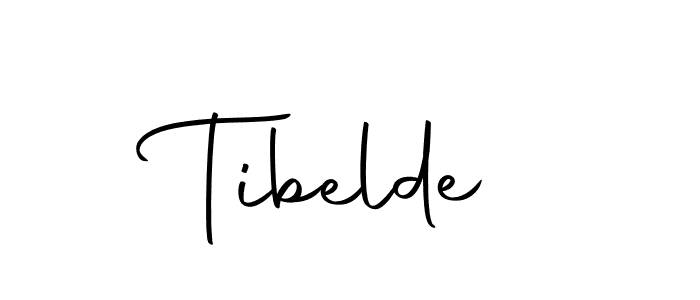 You should practise on your own different ways (Autography-DOLnW) to write your name (Tibelde) in signature. don't let someone else do it for you. Tibelde signature style 10 images and pictures png