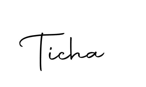 Create a beautiful signature design for name Ticha. With this signature (Autography-DOLnW) fonts, you can make a handwritten signature for free. Ticha signature style 10 images and pictures png