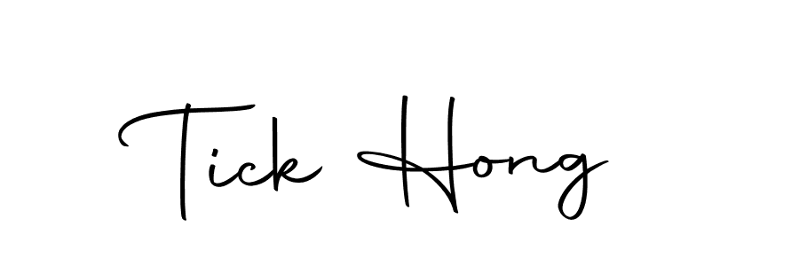 Make a beautiful signature design for name Tick Hong. With this signature (Autography-DOLnW) style, you can create a handwritten signature for free. Tick Hong signature style 10 images and pictures png