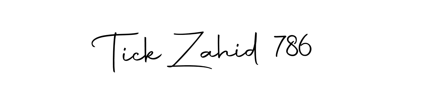 How to Draw Tick Zahid 786 signature style? Autography-DOLnW is a latest design signature styles for name Tick Zahid 786. Tick Zahid 786 signature style 10 images and pictures png