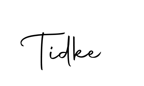 How to make Tidke name signature. Use Autography-DOLnW style for creating short signs online. This is the latest handwritten sign. Tidke signature style 10 images and pictures png