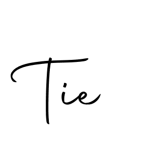 How to make Tie signature? Autography-DOLnW is a professional autograph style. Create handwritten signature for Tie name. Tie signature style 10 images and pictures png