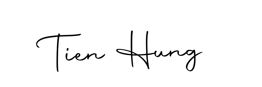 How to make Tien Hung name signature. Use Autography-DOLnW style for creating short signs online. This is the latest handwritten sign. Tien Hung signature style 10 images and pictures png