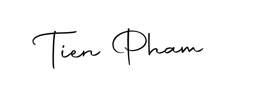 Design your own signature with our free online signature maker. With this signature software, you can create a handwritten (Autography-DOLnW) signature for name Tien Pham. Tien Pham signature style 10 images and pictures png