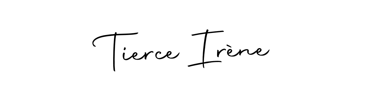 You should practise on your own different ways (Autography-DOLnW) to write your name (Tierce Irène) in signature. don't let someone else do it for you. Tierce Irène signature style 10 images and pictures png