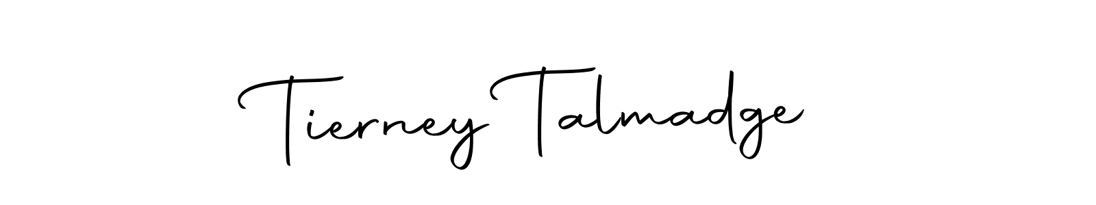 Make a short Tierney Talmadge signature style. Manage your documents anywhere anytime using Autography-DOLnW. Create and add eSignatures, submit forms, share and send files easily. Tierney Talmadge signature style 10 images and pictures png