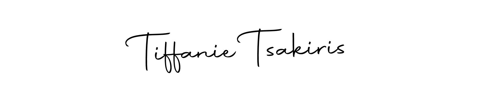 Make a short Tiffanie Tsakiris signature style. Manage your documents anywhere anytime using Autography-DOLnW. Create and add eSignatures, submit forms, share and send files easily. Tiffanie Tsakiris signature style 10 images and pictures png