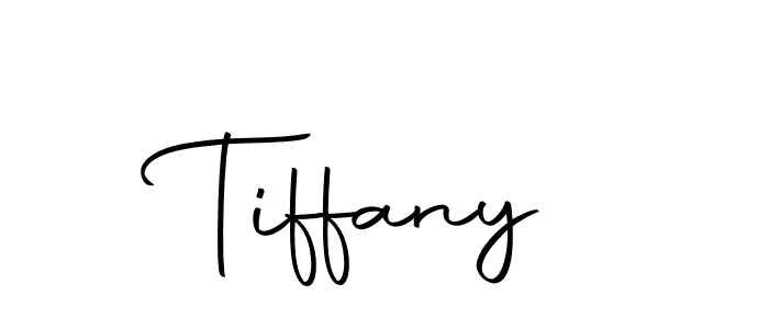 Design your own signature with our free online signature maker. With this signature software, you can create a handwritten (Autography-DOLnW) signature for name Tiffany. Tiffany signature style 10 images and pictures png