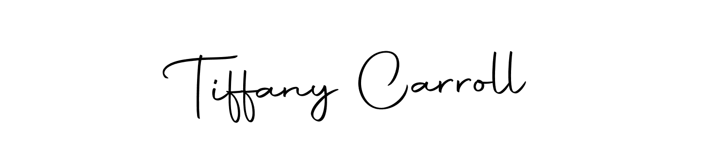 Create a beautiful signature design for name Tiffany Carroll. With this signature (Autography-DOLnW) fonts, you can make a handwritten signature for free. Tiffany Carroll signature style 10 images and pictures png