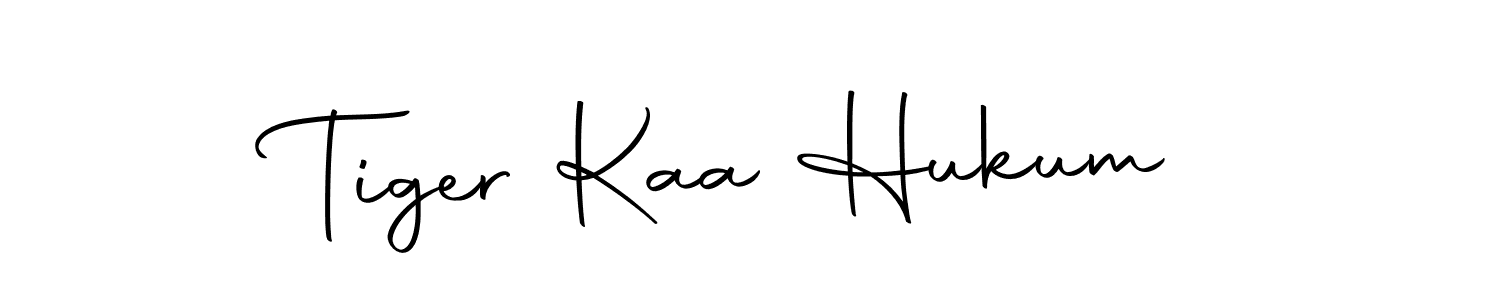 How to make Tiger Kaa Hukum name signature. Use Autography-DOLnW style for creating short signs online. This is the latest handwritten sign. Tiger Kaa Hukum signature style 10 images and pictures png