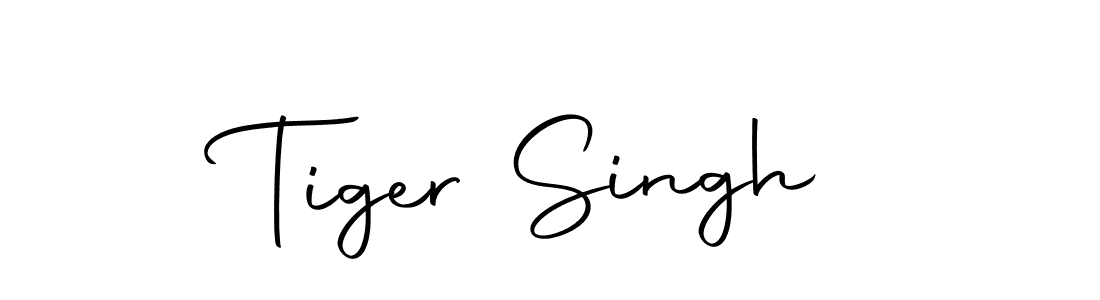 Create a beautiful signature design for name Tiger Singh. With this signature (Autography-DOLnW) fonts, you can make a handwritten signature for free. Tiger Singh signature style 10 images and pictures png