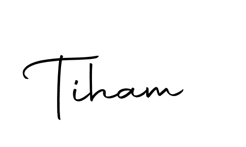 The best way (Autography-DOLnW) to make a short signature is to pick only two or three words in your name. The name Tiham include a total of six letters. For converting this name. Tiham signature style 10 images and pictures png