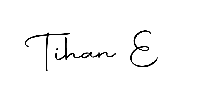 It looks lik you need a new signature style for name Tihan E. Design unique handwritten (Autography-DOLnW) signature with our free signature maker in just a few clicks. Tihan E signature style 10 images and pictures png