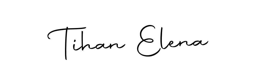 Similarly Autography-DOLnW is the best handwritten signature design. Signature creator online .You can use it as an online autograph creator for name Tihan Elena. Tihan Elena signature style 10 images and pictures png