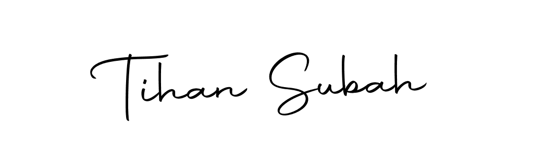 How to make Tihan Subah signature? Autography-DOLnW is a professional autograph style. Create handwritten signature for Tihan Subah name. Tihan Subah signature style 10 images and pictures png