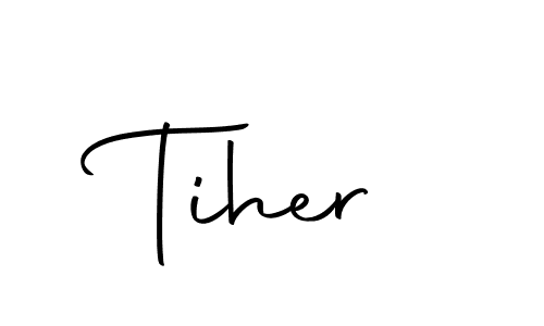 Design your own signature with our free online signature maker. With this signature software, you can create a handwritten (Autography-DOLnW) signature for name Tiher. Tiher signature style 10 images and pictures png