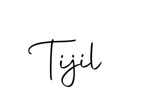 Make a beautiful signature design for name Tijil. With this signature (Autography-DOLnW) style, you can create a handwritten signature for free. Tijil signature style 10 images and pictures png