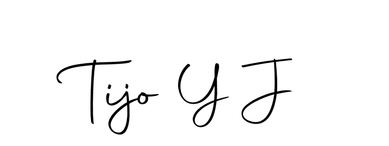 Design your own signature with our free online signature maker. With this signature software, you can create a handwritten (Autography-DOLnW) signature for name Tijo Y J. Tijo Y J signature style 10 images and pictures png