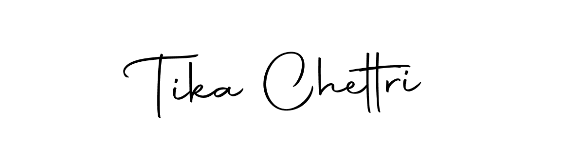 Tika Chettri stylish signature style. Best Handwritten Sign (Autography-DOLnW) for my name. Handwritten Signature Collection Ideas for my name Tika Chettri. Tika Chettri signature style 10 images and pictures png