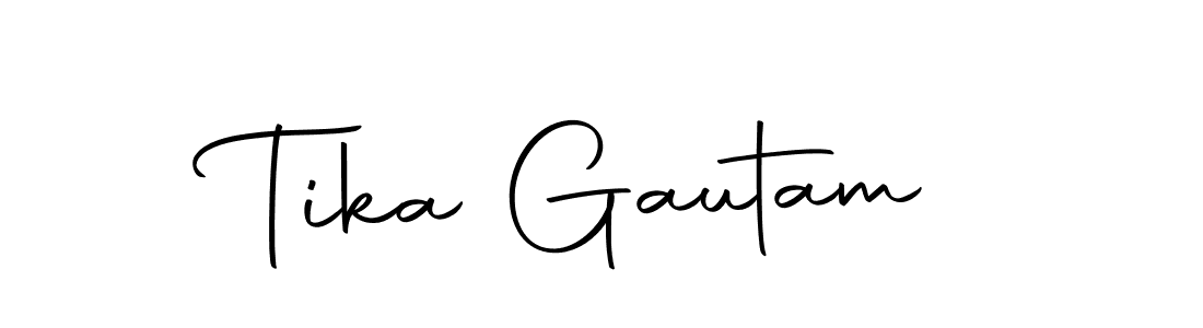 You should practise on your own different ways (Autography-DOLnW) to write your name (Tika Gautam) in signature. don't let someone else do it for you. Tika Gautam signature style 10 images and pictures png