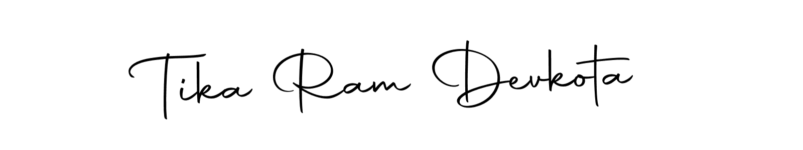 You should practise on your own different ways (Autography-DOLnW) to write your name (Tika Ram Devkota) in signature. don't let someone else do it for you. Tika Ram Devkota signature style 10 images and pictures png