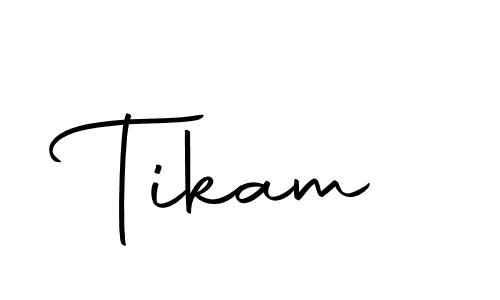 How to make Tikam signature? Autography-DOLnW is a professional autograph style. Create handwritten signature for Tikam name. Tikam signature style 10 images and pictures png
