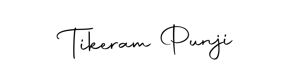 Create a beautiful signature design for name Tikeram Punji. With this signature (Autography-DOLnW) fonts, you can make a handwritten signature for free. Tikeram Punji signature style 10 images and pictures png