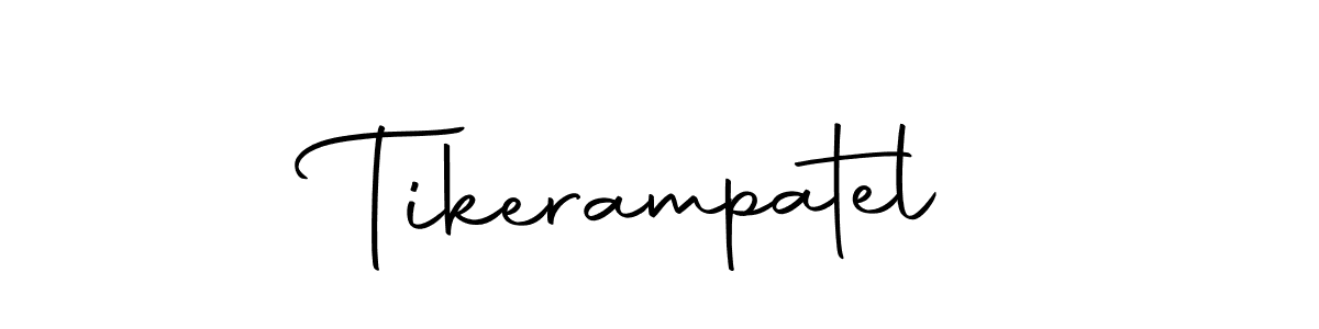 Create a beautiful signature design for name Tikerampatel. With this signature (Autography-DOLnW) fonts, you can make a handwritten signature for free. Tikerampatel signature style 10 images and pictures png