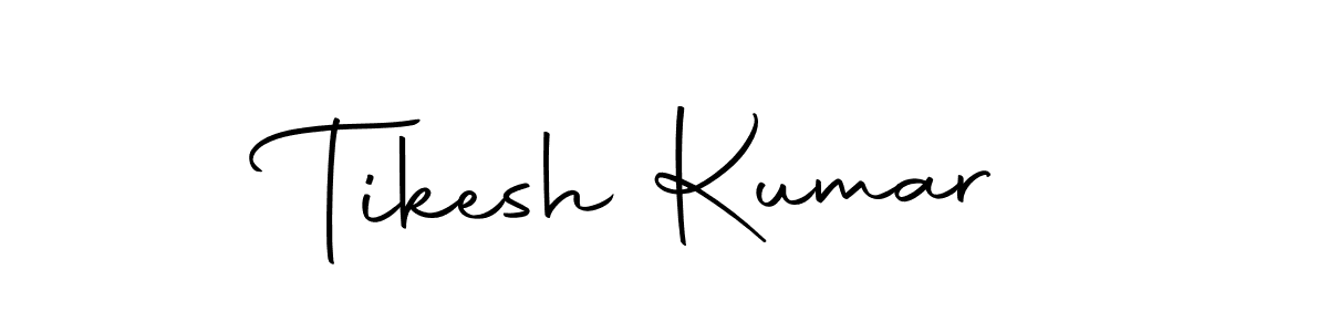 Create a beautiful signature design for name Tikesh Kumar. With this signature (Autography-DOLnW) fonts, you can make a handwritten signature for free. Tikesh Kumar signature style 10 images and pictures png