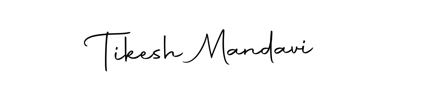 Create a beautiful signature design for name Tikesh Mandavi. With this signature (Autography-DOLnW) fonts, you can make a handwritten signature for free. Tikesh Mandavi signature style 10 images and pictures png