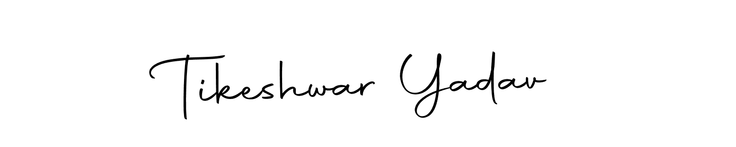 How to make Tikeshwar Yadav signature? Autography-DOLnW is a professional autograph style. Create handwritten signature for Tikeshwar Yadav name. Tikeshwar Yadav signature style 10 images and pictures png
