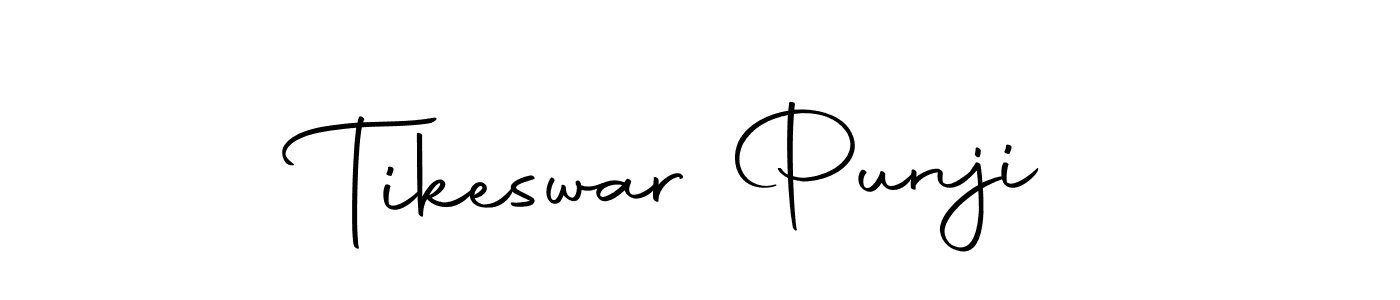 The best way (Autography-DOLnW) to make a short signature is to pick only two or three words in your name. The name Tikeswar Punji include a total of six letters. For converting this name. Tikeswar Punji signature style 10 images and pictures png