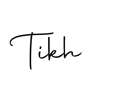 Design your own signature with our free online signature maker. With this signature software, you can create a handwritten (Autography-DOLnW) signature for name Tikh. Tikh signature style 10 images and pictures png