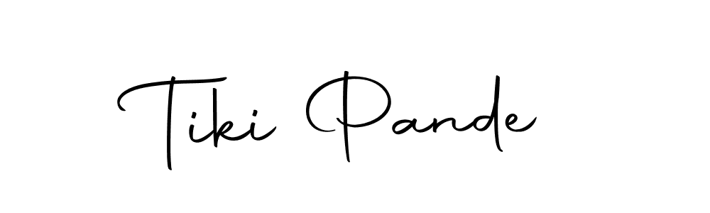 Make a beautiful signature design for name Tiki Pande. With this signature (Autography-DOLnW) style, you can create a handwritten signature for free. Tiki Pande signature style 10 images and pictures png