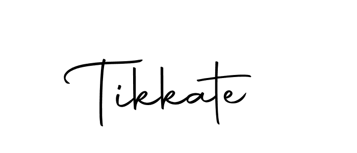 Use a signature maker to create a handwritten signature online. With this signature software, you can design (Autography-DOLnW) your own signature for name Tikkate. Tikkate signature style 10 images and pictures png