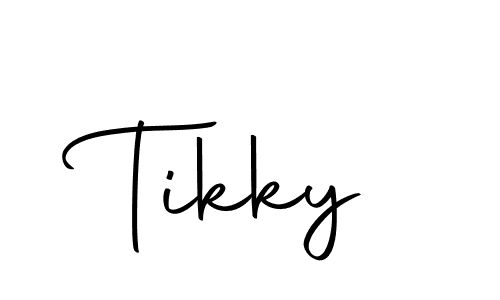 Tikky stylish signature style. Best Handwritten Sign (Autography-DOLnW) for my name. Handwritten Signature Collection Ideas for my name Tikky. Tikky signature style 10 images and pictures png