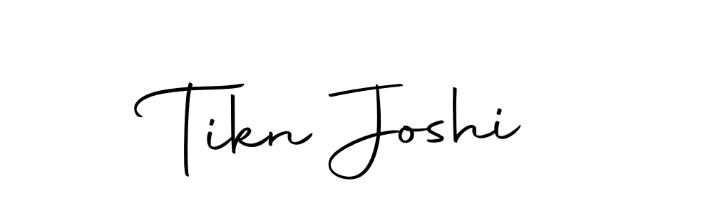 How to make Tikn Joshi signature? Autography-DOLnW is a professional autograph style. Create handwritten signature for Tikn Joshi name. Tikn Joshi signature style 10 images and pictures png