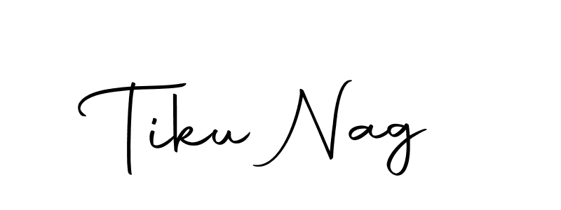 How to make Tiku Nag name signature. Use Autography-DOLnW style for creating short signs online. This is the latest handwritten sign. Tiku Nag signature style 10 images and pictures png