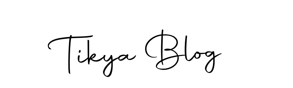 Create a beautiful signature design for name Tikya Blog. With this signature (Autography-DOLnW) fonts, you can make a handwritten signature for free. Tikya Blog signature style 10 images and pictures png